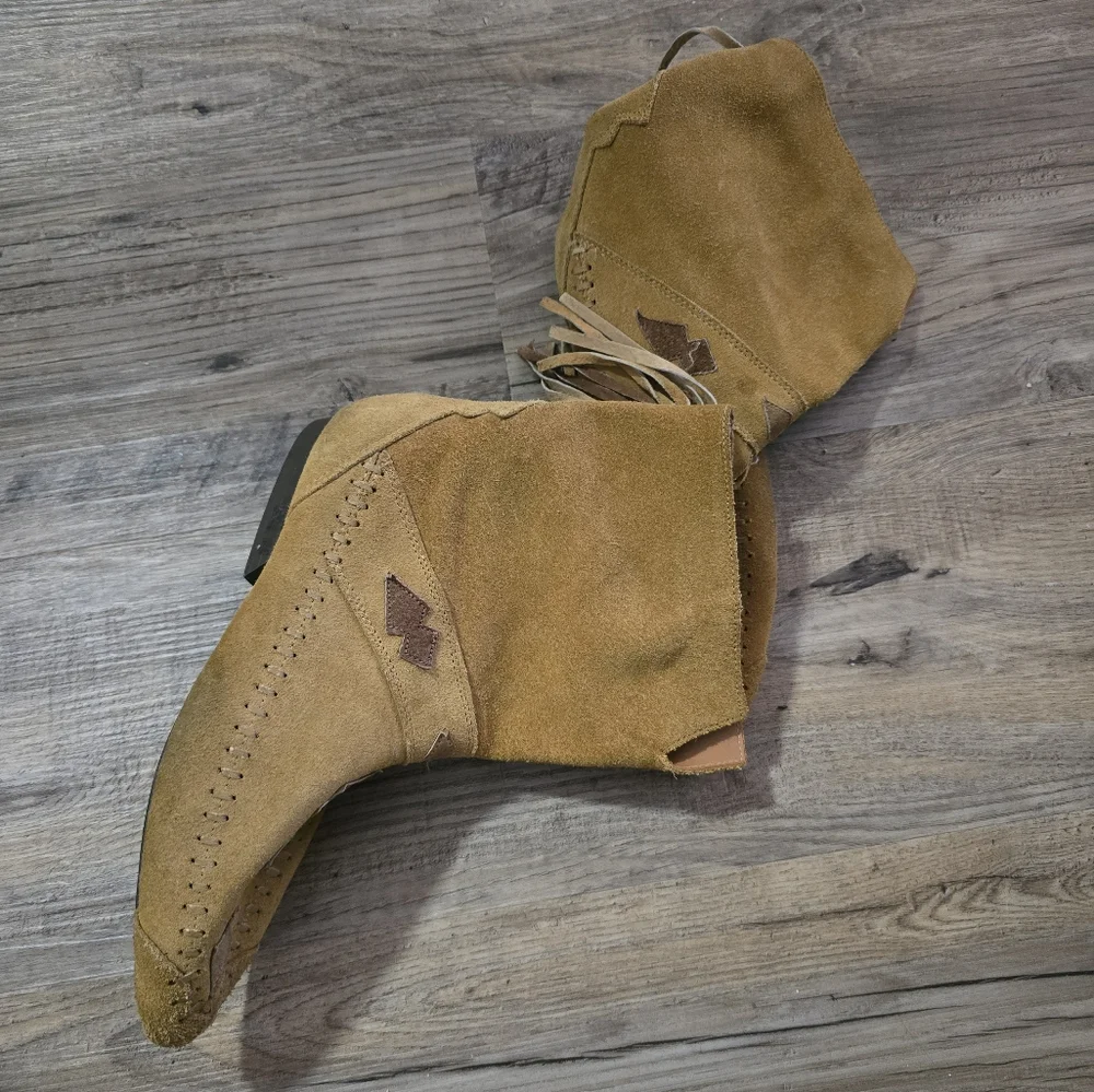 Vintage Leather Fringe Cowboy Boots by Clicks - Picture 3 of 5